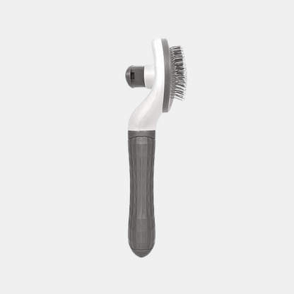 One-click cleaning hairbrush